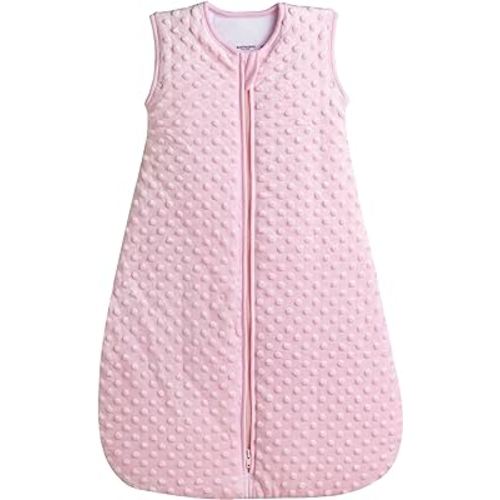 BABYINABAG Very Warm 2.5 Tog Quilted Winter Model Baby Sleep Bag or Sack, Plush Minky Dot for Infants and Toddlers (Large (22 mos - 3T))