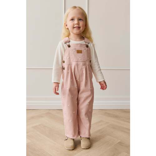 Blair Overall - Petite Heart Peach
