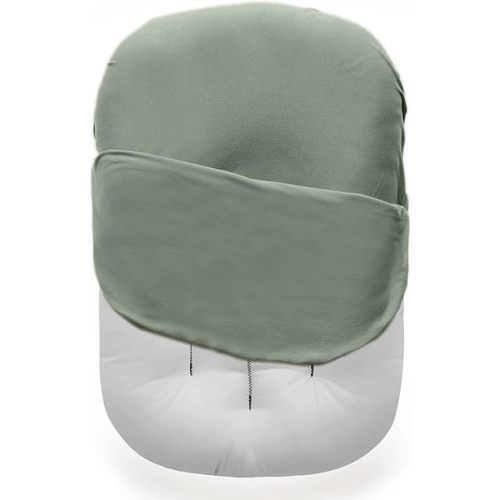 MOZAH Baby Lounger Pillow Cover – Machine Washable and Breathable Cotton Fitting Most Infant Loungers and Baby Nest Loungers (Roman Green)