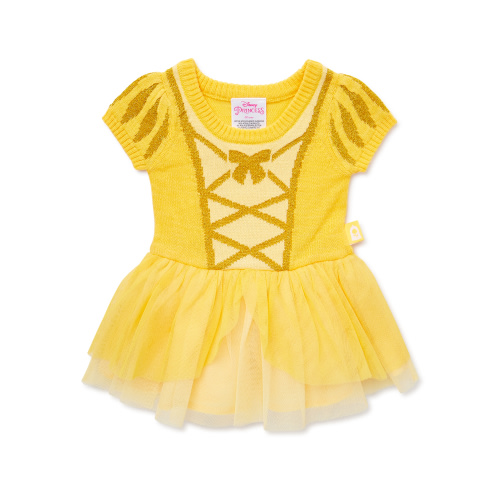 Disney Baby Girl Beauty and the Beast Belle Cosplay Dress, Sizes 0/3 Months-6/9 Months