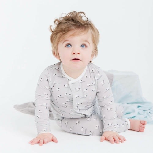 gray baa baa baby modal magnetic fuss free coverall – Magnetic Me