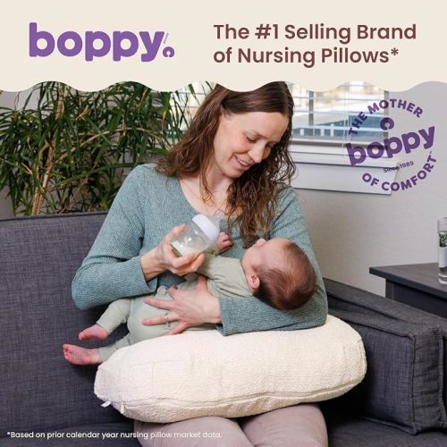 Boppy Nursing Pillow, Luxe Ergonomic Breastfeeding & Baby Feeding Support