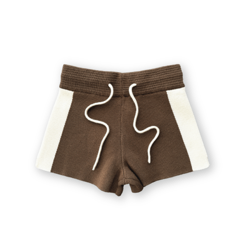 Milano Knitted Shorts - Cafe