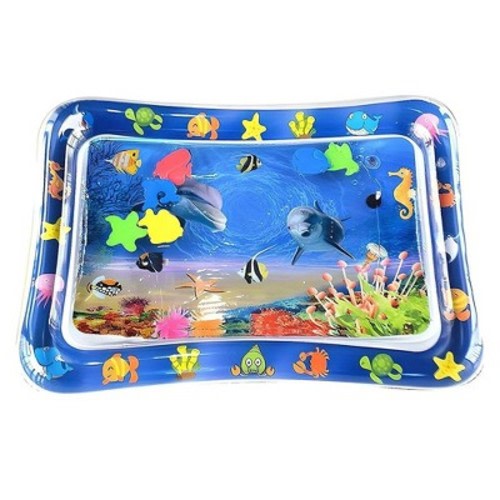 Swtroom Tummy Time Baby Water Mat Inflatable Baby Toys for 3 6 12 Months
