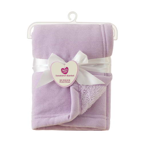 Parent's Choice Pastel Lilac Purple Cozy Chenille Blanket, 30" x 40"