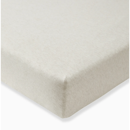 Solid Organic Cotton BEESNUG® Fitted Crib Sheet - Oatmeal