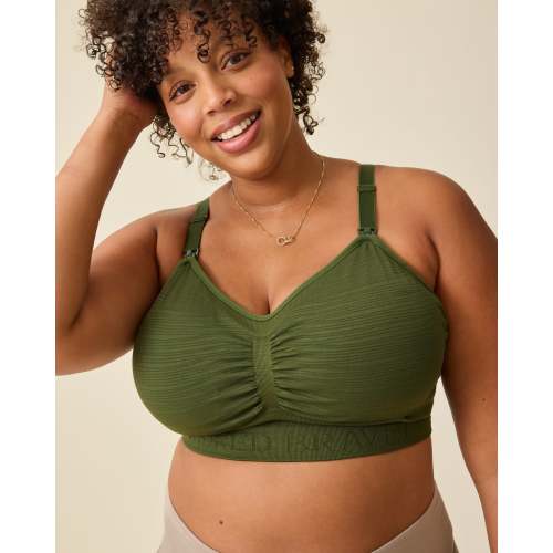 Sublime® Hands-Free Pumping & Nursing Bra | Deep Olive - Kindred Bravely