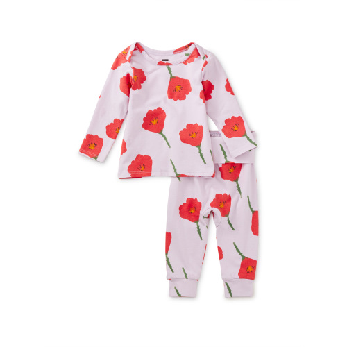 Baby Lap Shoulder Top Set | Tea Collection