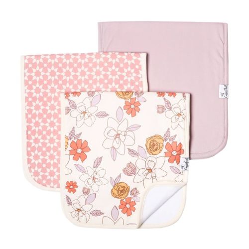 Copper Pearl Burp Cloths - Ferra - 3pc