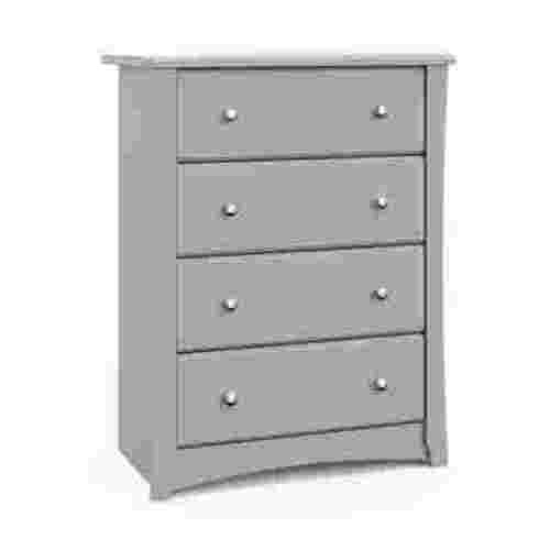 Storkcraft Crescent Baby & Kids 4 Drawer Nursery Dresser, Pebble Gray
