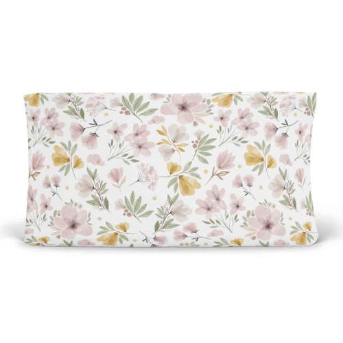 Maeve's Mauve & Mustard Floral Changing Pad Cover