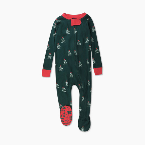 Honest Baby Clothing Toddler A Pine Holiday "Fam Jam" Snug Fit Footed Matching Family Pajamas - A Pine Holiday, 24 M