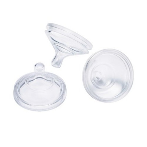 Boon NURSH Silicone Bottle Nipples - Medium Flow - 3pk