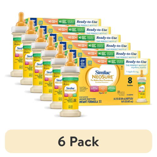(6 pack) Similac NeoSure Premature Post-Discharge Ready-to-Feed Baby Formula, 2-fl-oz Bottle, Pack of 8