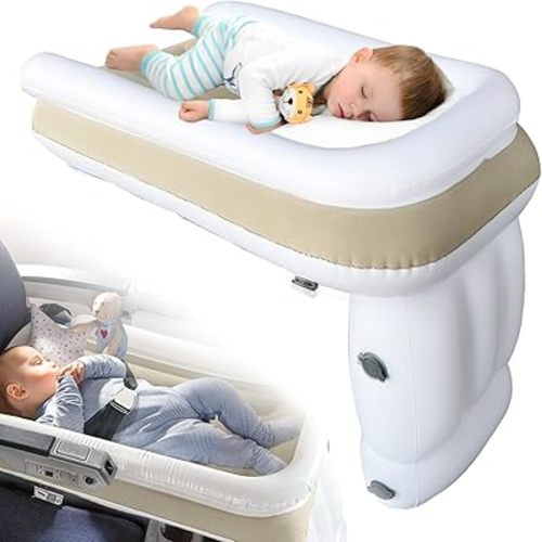 Toddler Airplane Bed Toddler Travel Bed - Airplane Bed Airplane Seat Extender Toddler Bed Belt Toddler Travel Bed for Train Airplane Car-004-beige