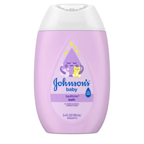 Johnson's Baby Bedtime Bath, Relaxing NaturalCalm Aromas, Travel Size, 3.4 fl. oz