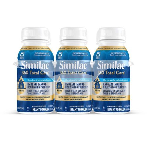 Similac 360 Total Care Non-gmo Ready To Feed Infant Formula Bottles - 8 Fl Oz Each/6ct