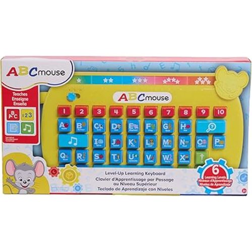 ABCmouse®, Level-Up Learning Keyboard, 3 Learning Modes, Learning and Education, Pretend Play, Kids Toys for Ages 3 Up by Just Play