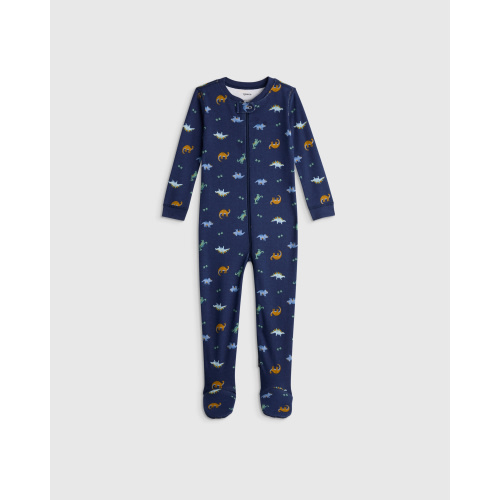 100% Organic Cotton Footie Pajama in Pop Floral