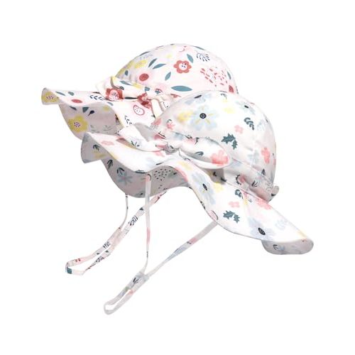FURTALK Baby Sun Hat Summer Beach Hats with UPF 50+ Sun Protection Wide Brim for Baby Toddler Sun Hat Cap