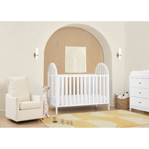 Delta Children Milano 4-in-1 Convertible Crib - Bianca White