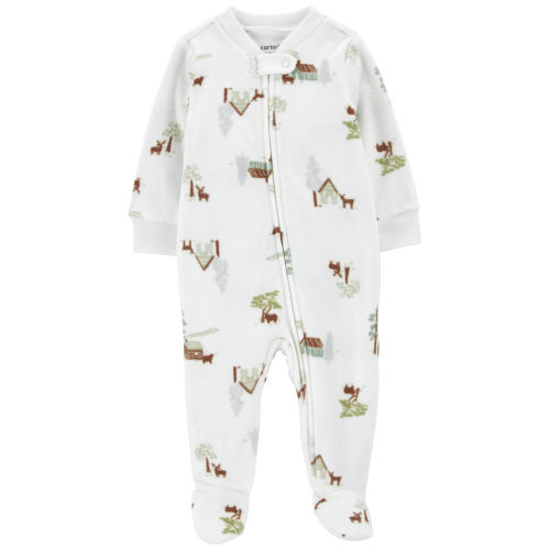 Baby Fleece Zip-Up Footie Sleep & Play Pajamas