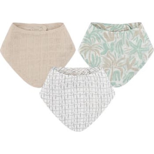 3-Pack Cotton Muslin Bandana Baby Bibs