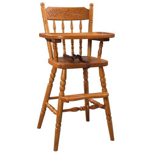 Acorn Amish Solid Wood Kid's High Chair