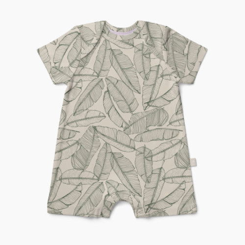 Goumi Kids x Babylist Baby Tee Romper - Banana Leaf, 0-3 M
