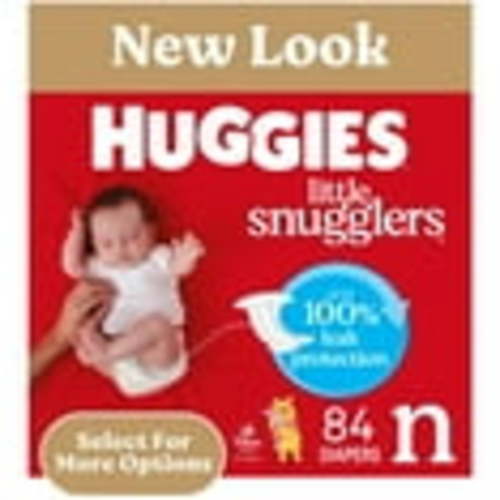 Huggies Newborn Size, 84 Ct, Little Snugglers Baby Diapers