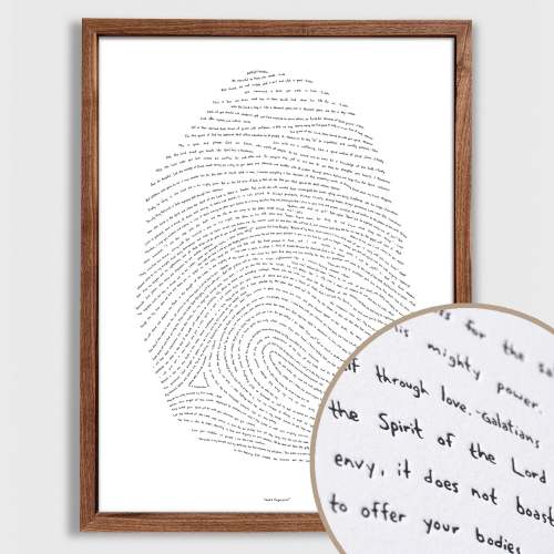 God's Fingerprint - Classic | Scripture Art Print
