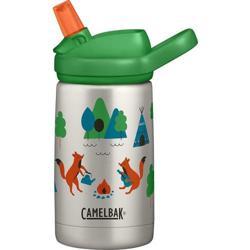CamelBak eddy+ Kids Water Bottle with Straw, Insulated Stainless Steel - Leak-Proof when Closed