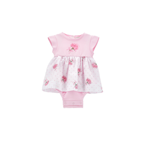 Cotton romper with little roses