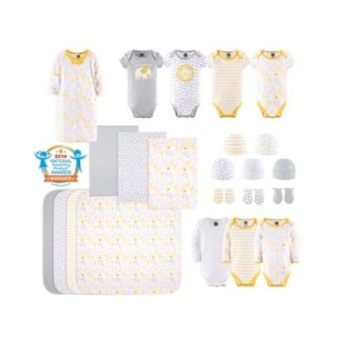 Baby Boys Newborn Layette Gift Set Girls, Yellow Safari, 23 Essential Pieces