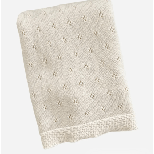 Organic Cotton Heirloom Pique Blanket