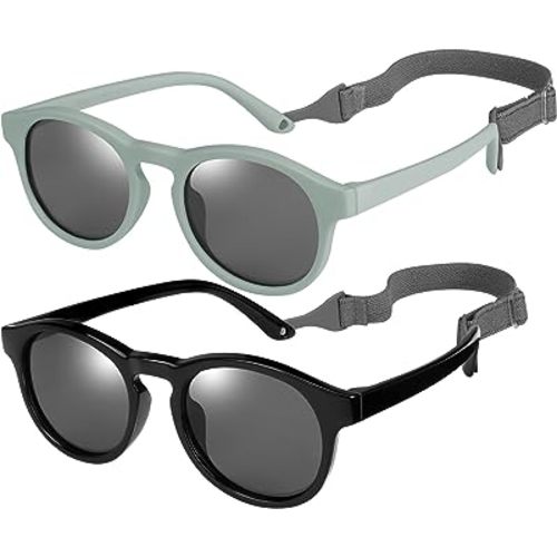 Baby Toddler Sunglasses with Strap, 2 pc