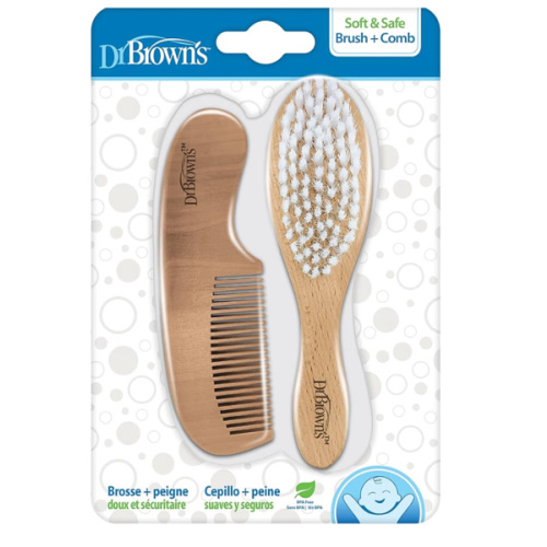 Dr. Brown's Soft and Safe Baby Brush + Comb