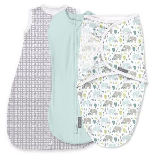 Swaddleme By Ingenuity Comfort Pack Baby Elephant Baby Swaddle Wrap - S - 0-3 Months - 3pk