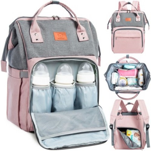 KeaBabies Original Diaper Bag Backpack, Multi Functional, Water-resistant, Large Baby Bags for Girls, Boys