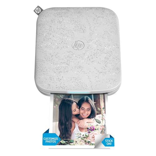 HP Sprocket 3x4" Instant Smartphone Photo Printer - Portable Color Wireless Mobile Printer - Zink Sticky-Back Photos - Print from Compatible iOS & Android Devices with Bluetooth w/the Creative App