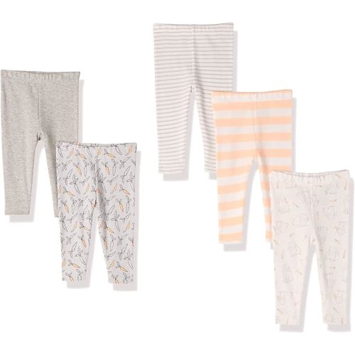 Amazon Essentials Unisex Babies' Leggings, Pack of 5
