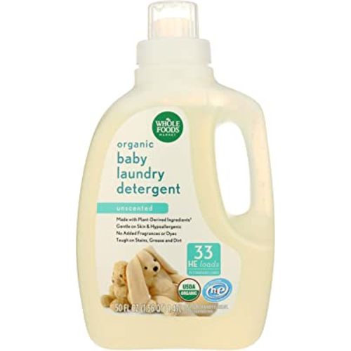 Whole Foods Market, Organic Baby Laundry Detergent (33 HE Loads), Unscented, 50 Fl Oz
