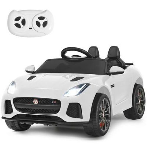 Costway 12v Jaguar F-type Svr Licensed Kids Ride On Car W/ Mp3 & Lights Pink