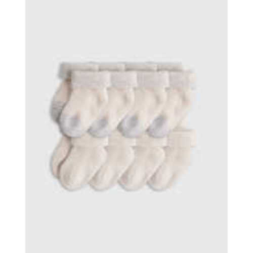 Organic Fold Over Socks 8-Pack 0-6 months