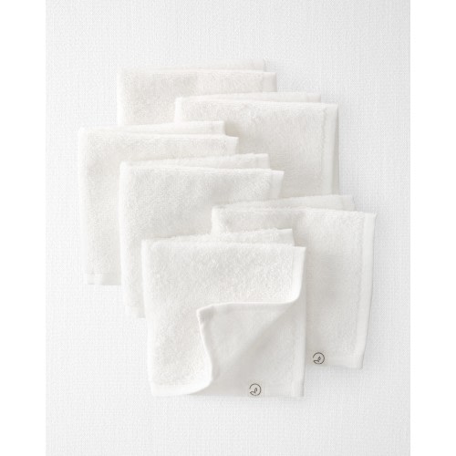 Baby 6-Pack Cotton Washcloths - Style,Cream