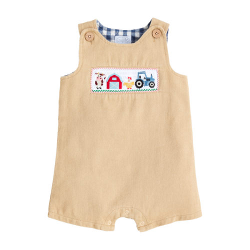 Farm Smocked Jon Jon | Mud Pie