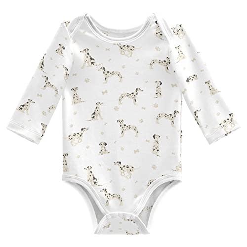 vvfelixl Baby Bodysuits Black Pug White Long Sleeve Cotton Baby Clothes For Boys Girls 0-24 Months