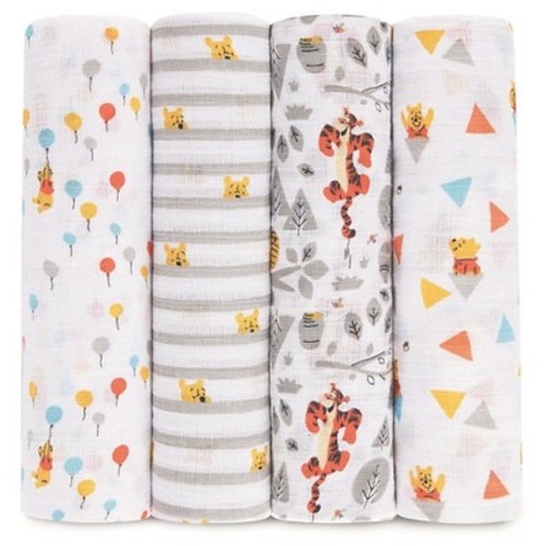 aden + anais essentials Swaddle - Winnie the Pooh 4pk