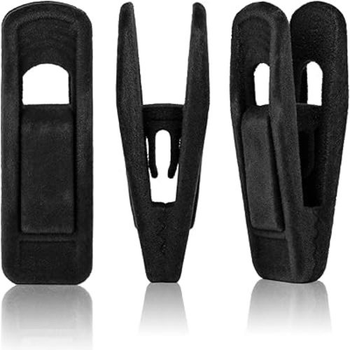 Tinfol 50pc Velvet Hangers Clips, Black Strong Finger Flocked Clips, Large Opening Clip Clothes Hanger Clip, Pants Hangers Clips for Thin Clothes Hangers