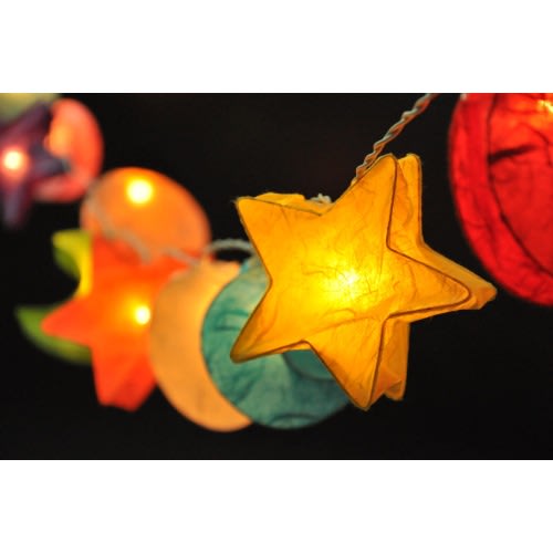 Mixed Star Lantern String Lights Fairy Light Garland Decor Garland Gift Set Thanksgiving Decor
